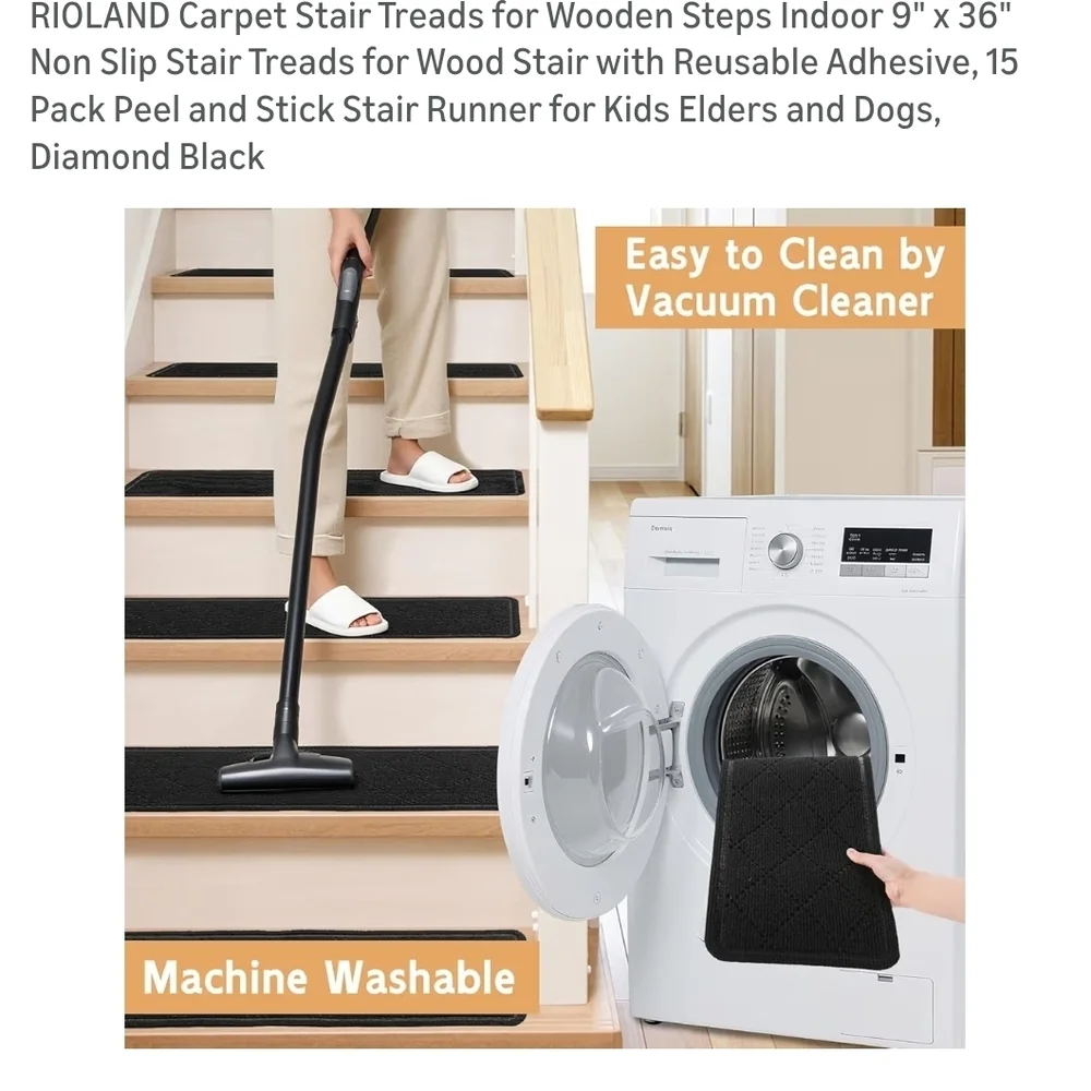 Roland Black Stair Treads for Safety and Style